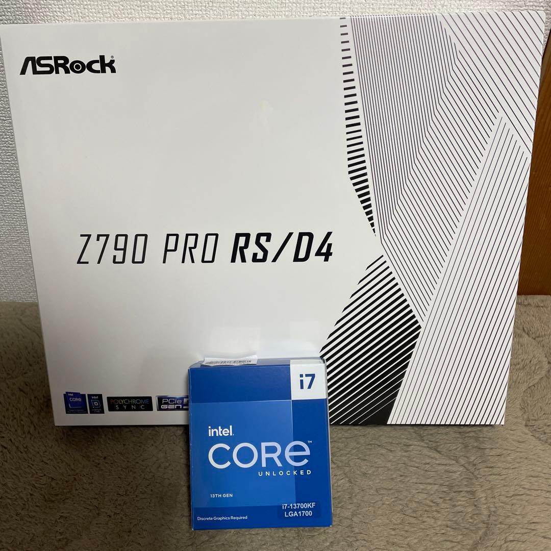 CORE i7 13700KFとASRock Z790 PRO RS/D4