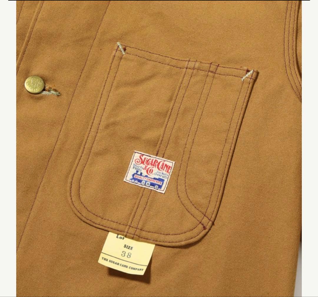 完売品　SUGAR CANE ブラウンダックカバーオール サイズ40
