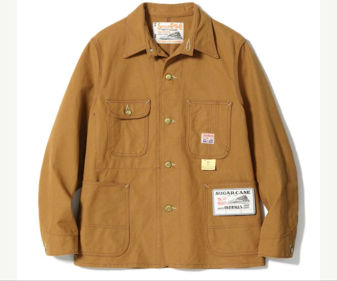 完売品　SUGAR CANE ブラウンダックカバーオール サイズ40