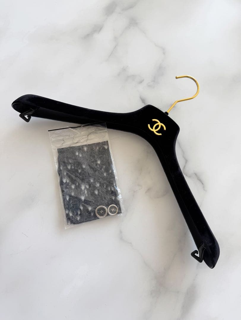 CHANEL シャネル ツイードジャケット ネイビー系 40