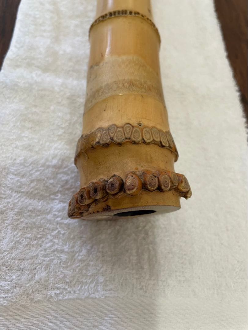 尺八　竹治　銀三線　竹製　琴古流　約51,5cm