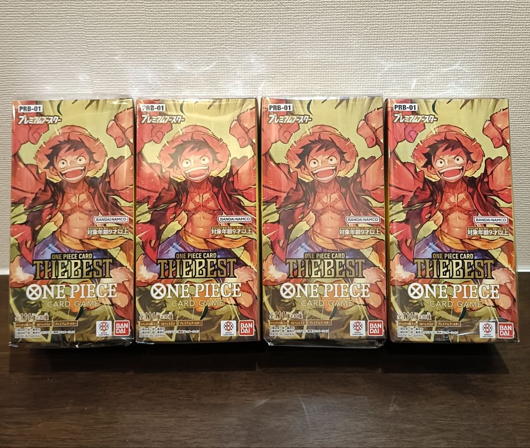 新品未開封 ワンピースカードゲーム プレミアムブースター ザベスト 4BOX