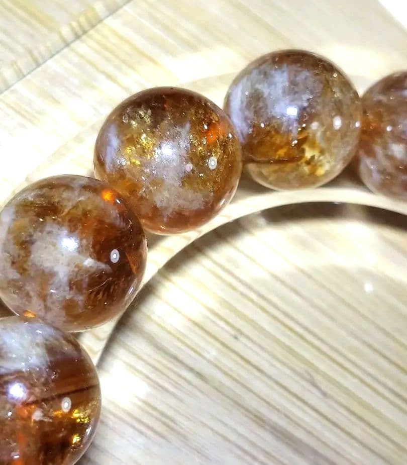 【金運・繁栄・成功】セリサイトインシトリン12.6mm大玉