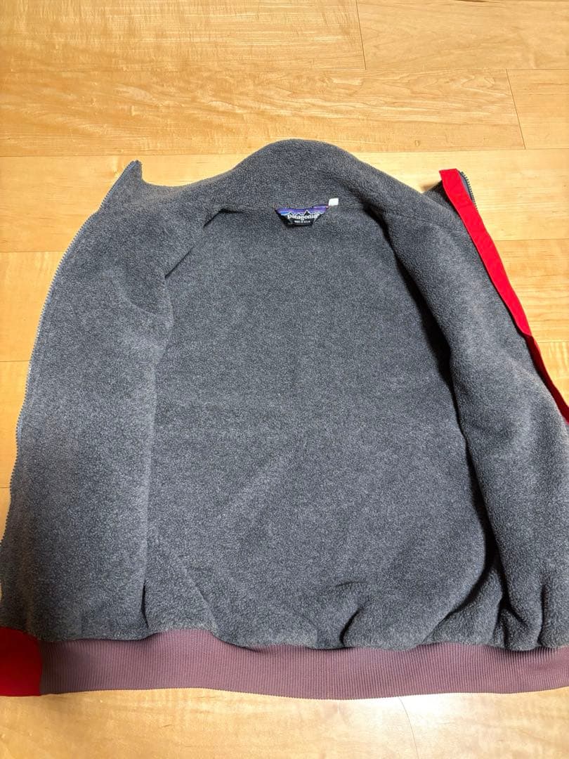 80s Patagonia シェルドシンチラベスト ヴィンテージ　古着　赤
