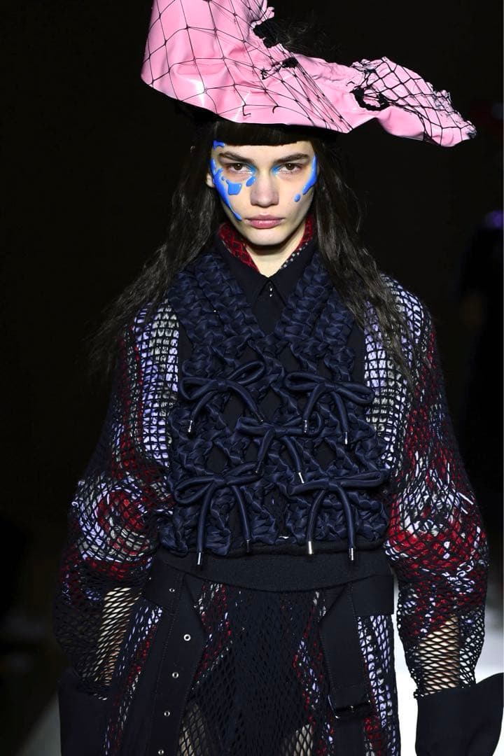 AD2023 ノワールケイニノミヤ リボン 編み上げ装飾ハーネス ベスト