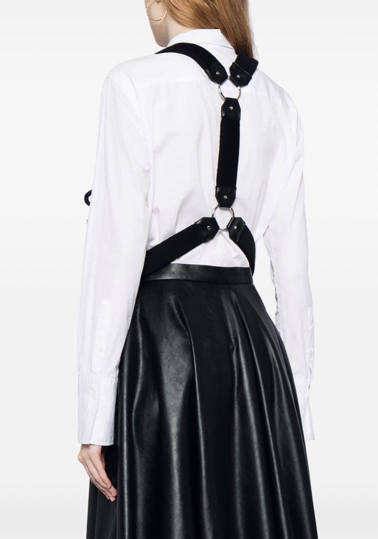 AD2023 ノワールケイニノミヤ リボン 編み上げ装飾ハーネス ベスト