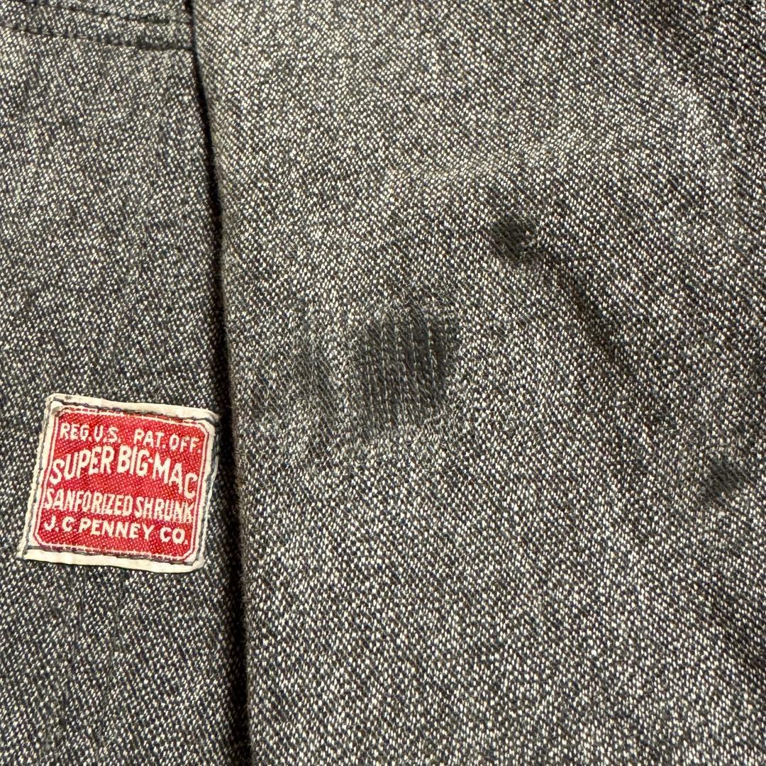 30s 40s SUPER BIGMAC ブラックシャンブレー オールインワン