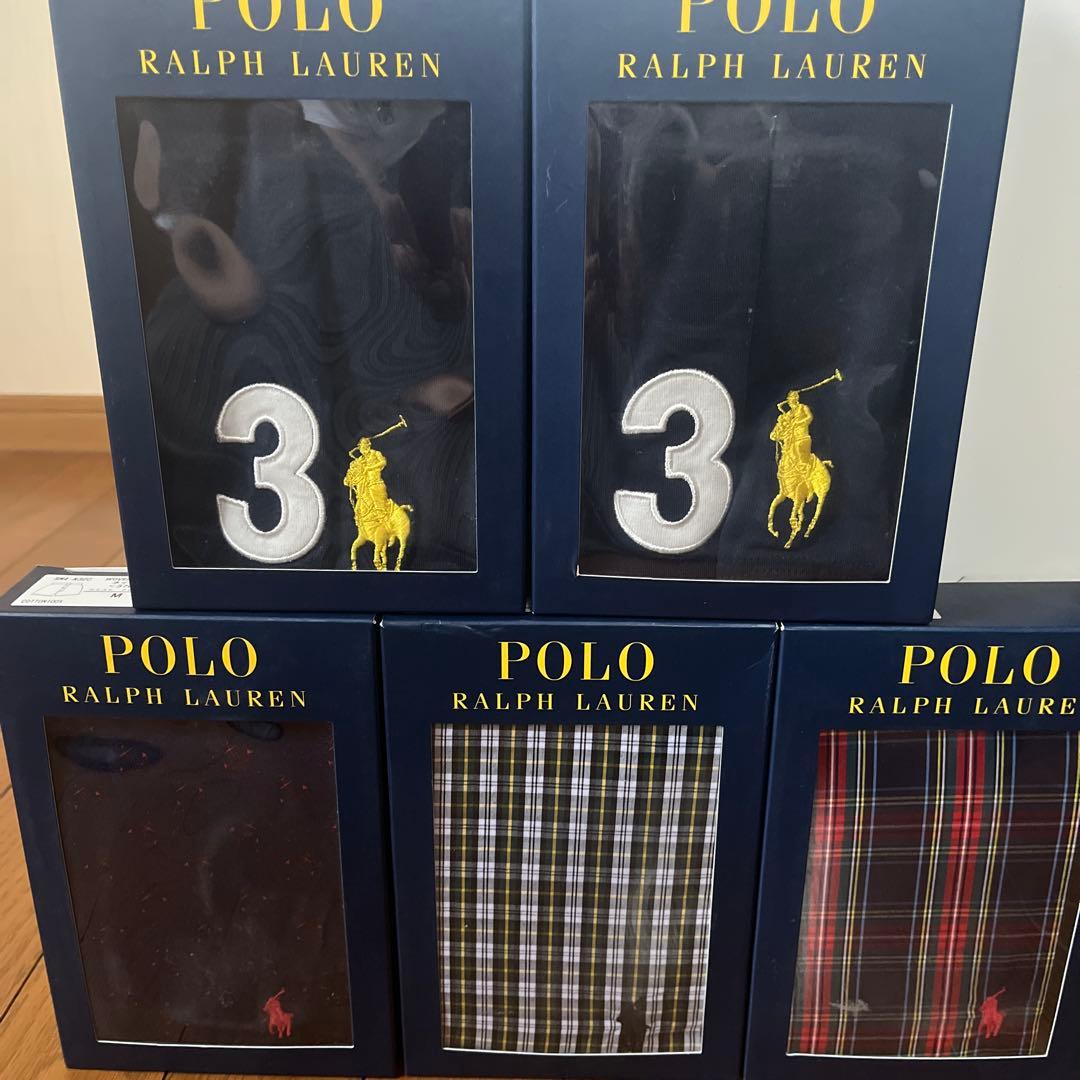 【新品】POLO RALPH LAUREN ボクサーパンツ Mサイズ 5枚セット