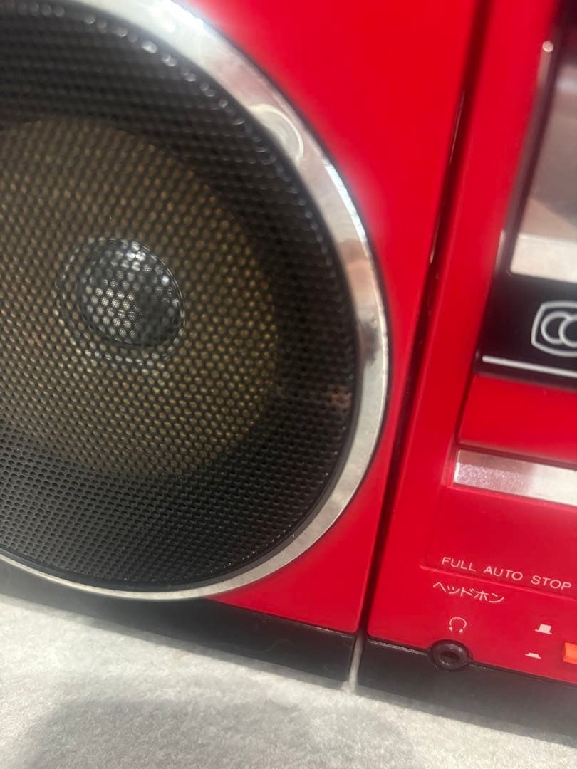 昭和レトロ　SANYO ダブルラジカセ　MR-FF8 赤