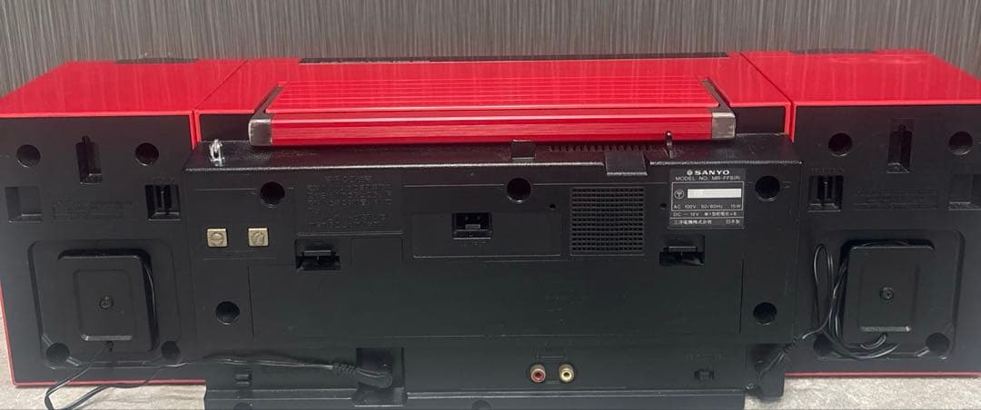 昭和レトロ　SANYO ダブルラジカセ　MR-FF8 赤