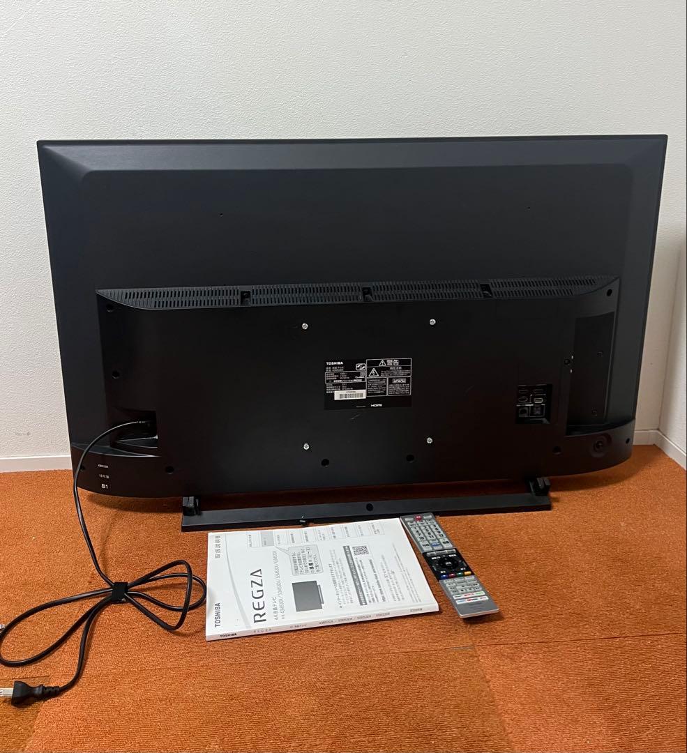 東芝 43V型 4Kチューナー搭載 液晶テレビ レグザ 43M530X W録画○