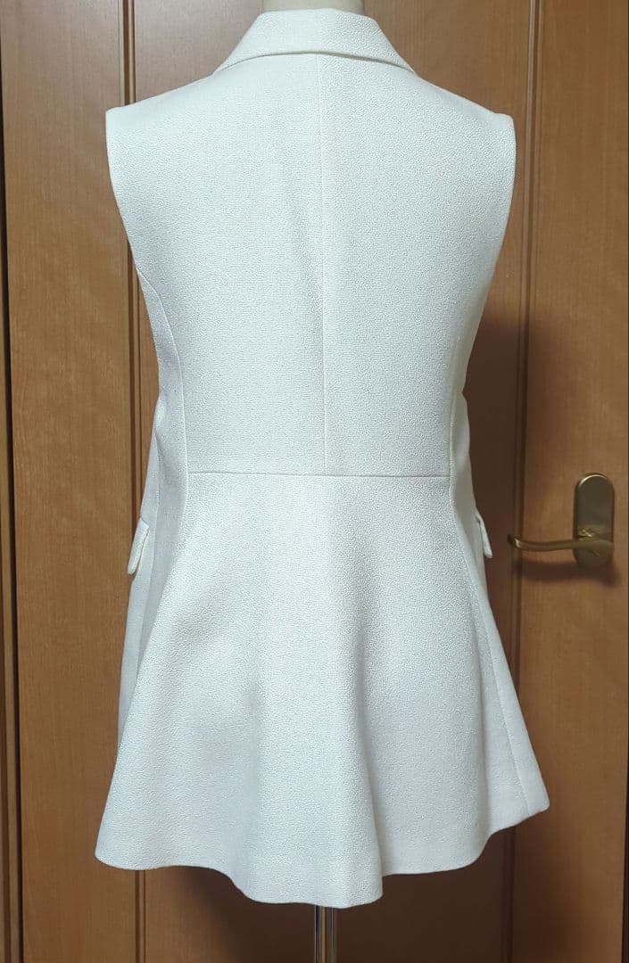 ANAYI　バスケットツイード ペプラムジレ38