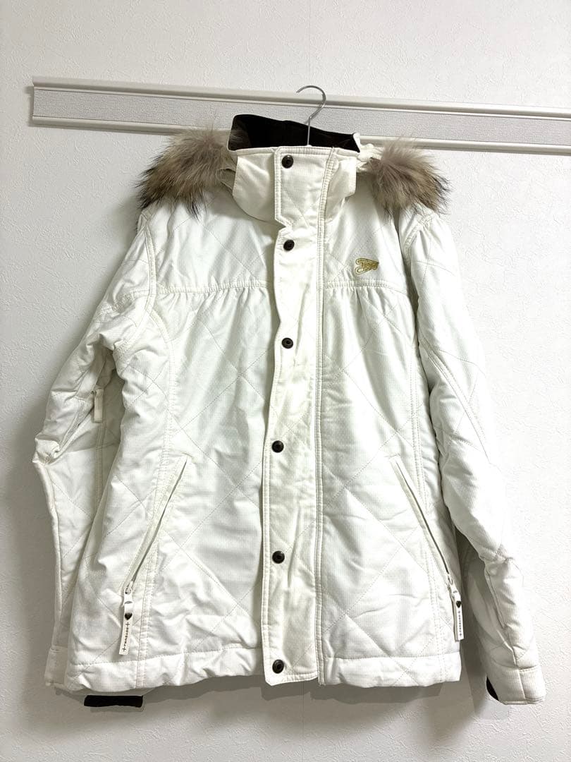 TRANSCOOT arg スノーボードウェア　M 上下セット ピンク　白　匿名