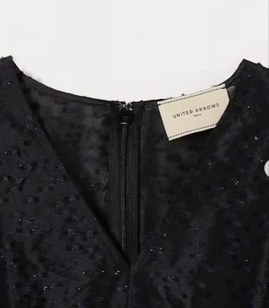 【新品】ユナイテッドアローズ カットジャガードワンピース＼最終値下げ／結婚式