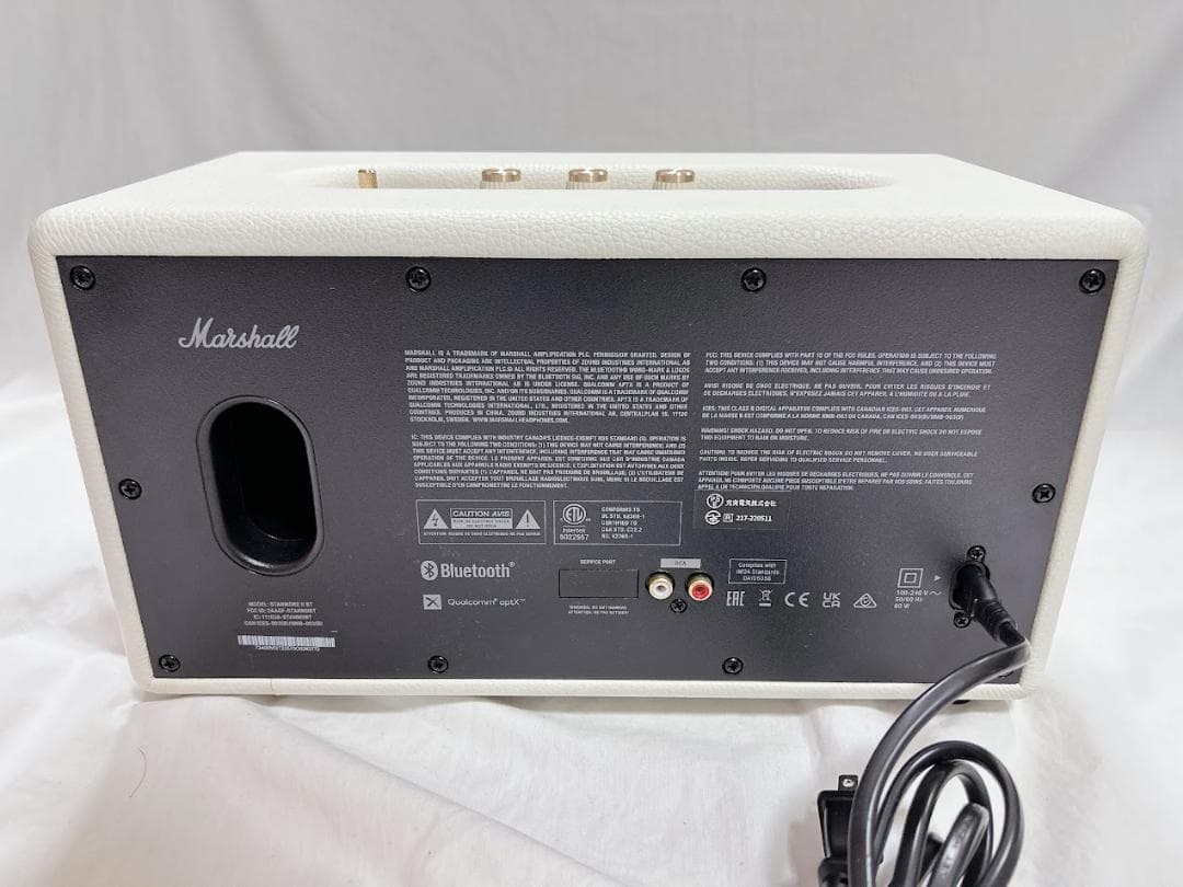 極美品　　ホワイト　Marshall　Stanmore II　スピーカー