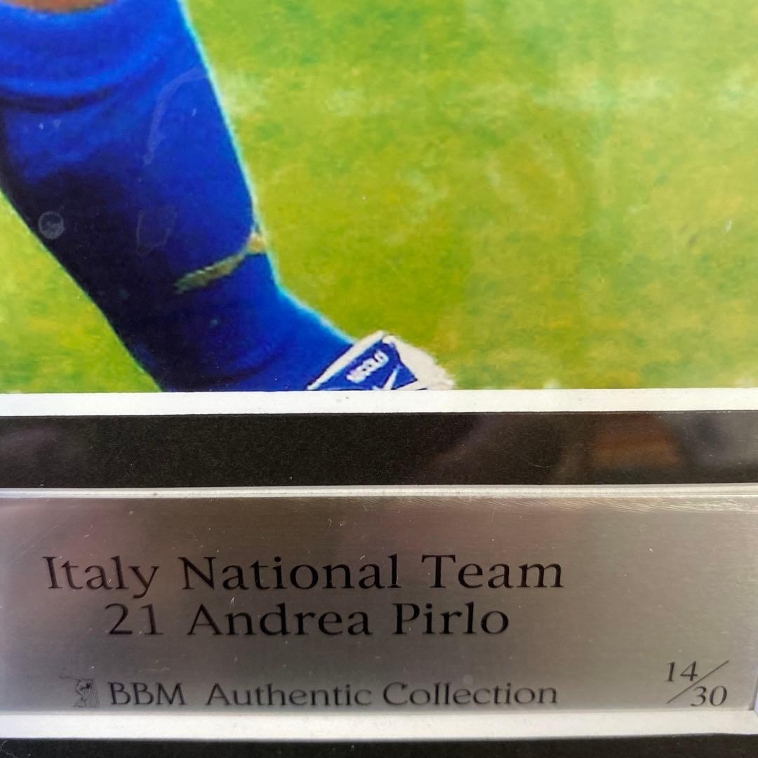 Andrea Pirlo 直筆サイン入り写真パネルBBM刻印　14/30