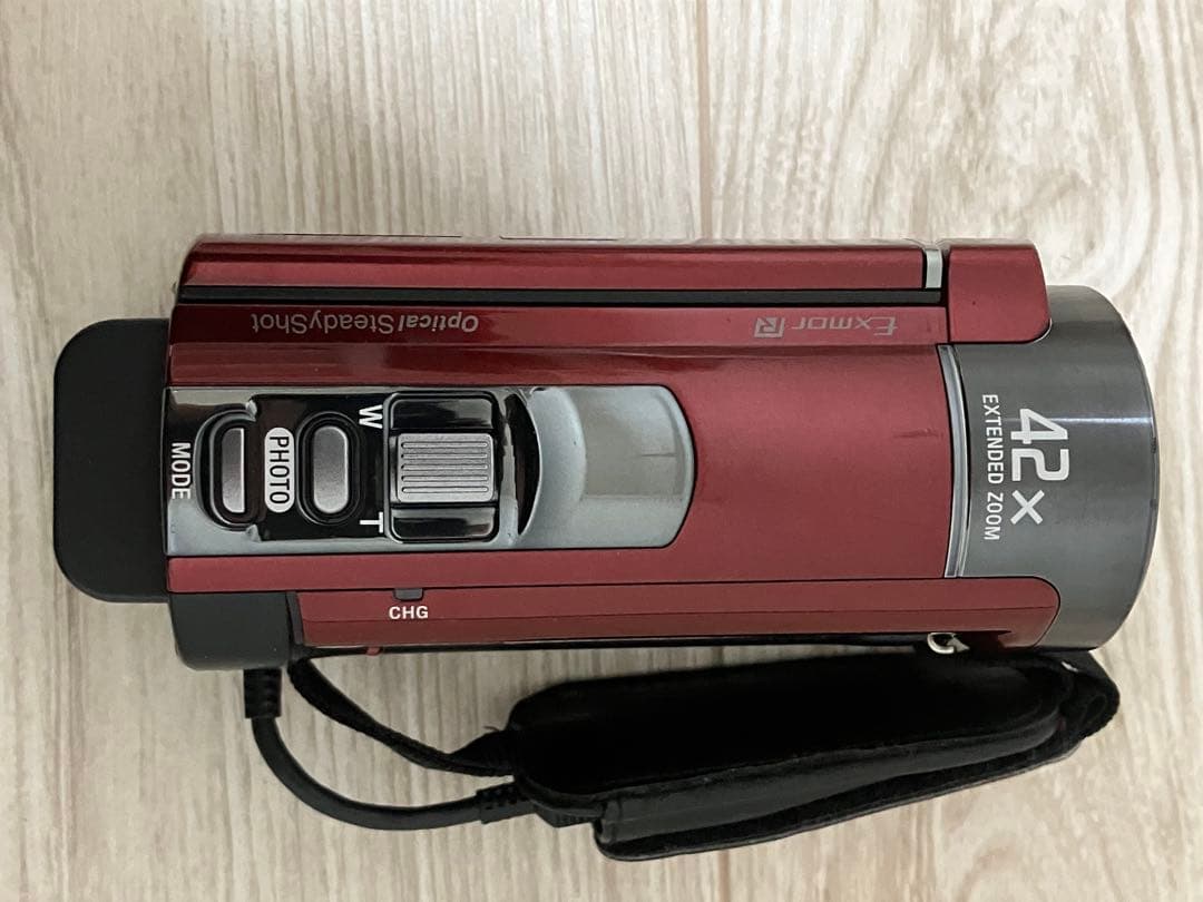 SONY ビデオカメラ Exmor R レッド HDR-CX180 通電OK