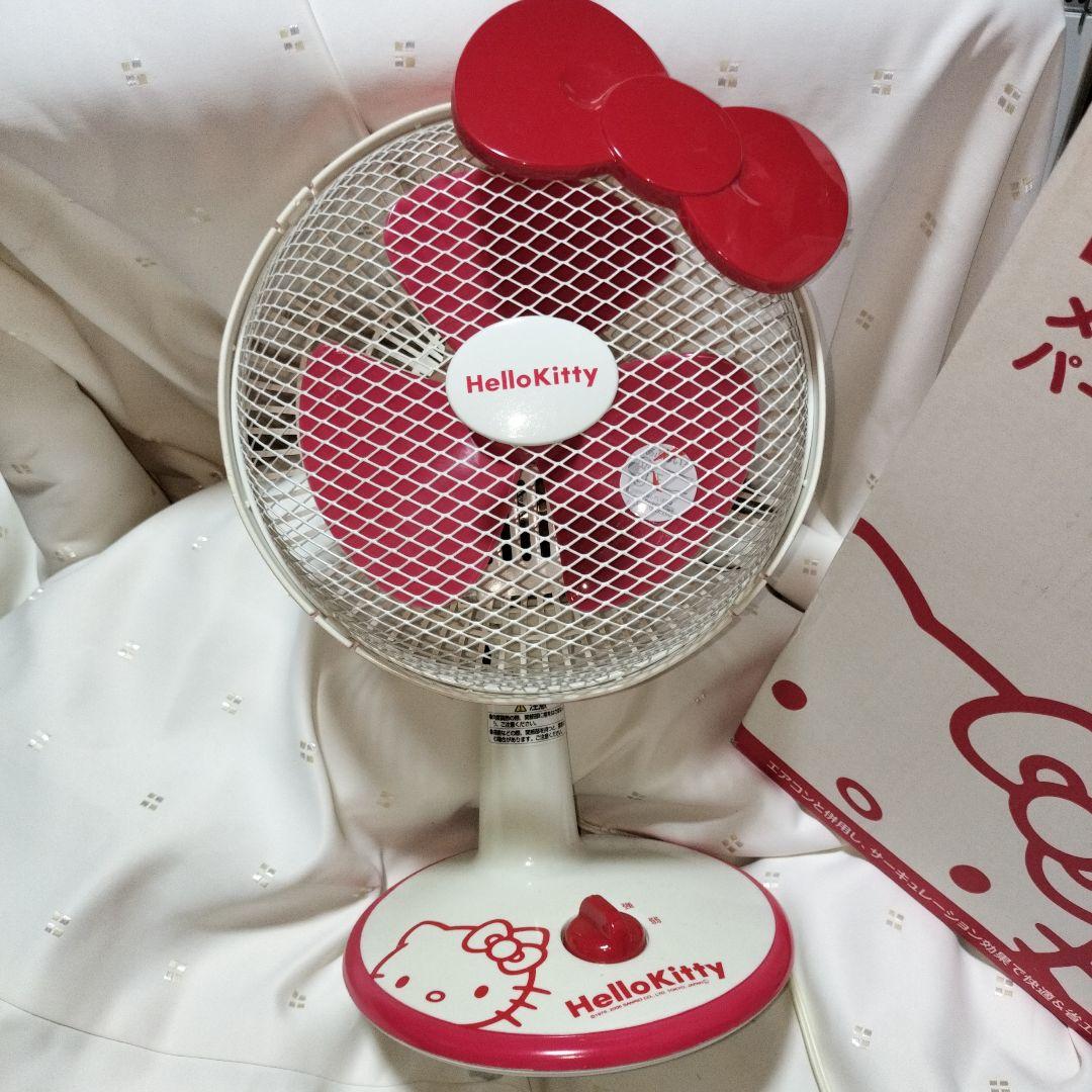 箱付き　赤リボン　ハローキティ メカ式パーソナル扇風機 GPM-183KDR