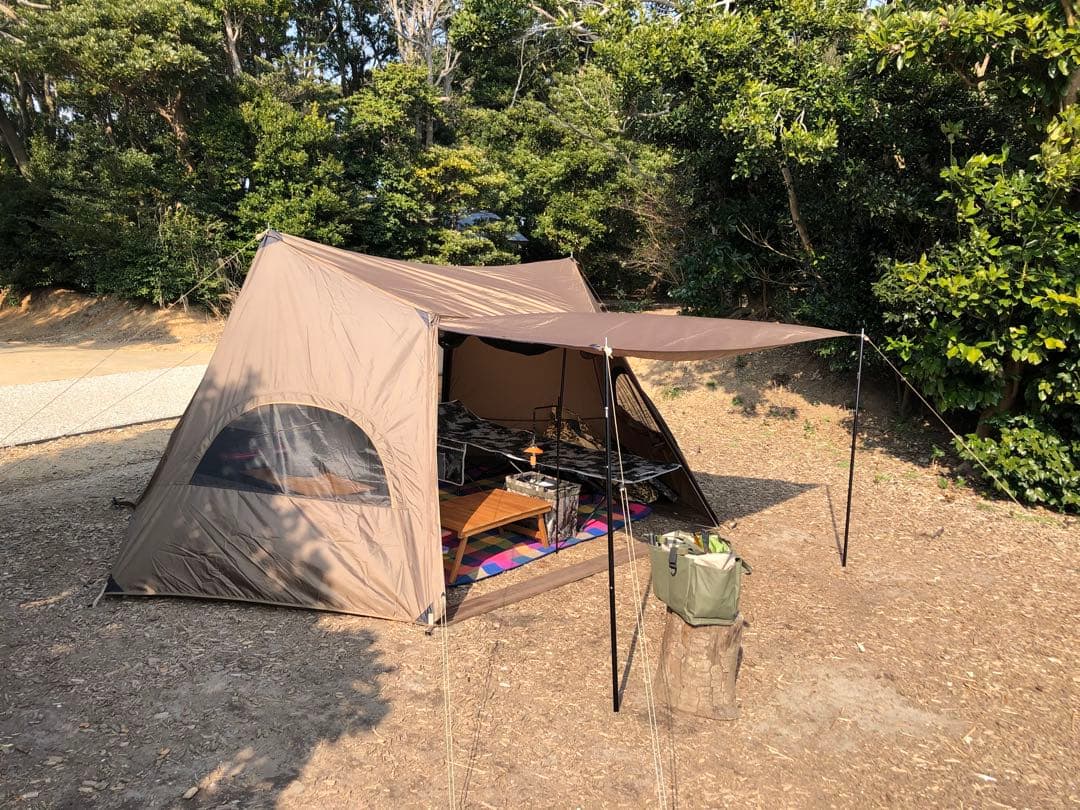 onetigris キャンプテント タープ付き　ソロキャンプ