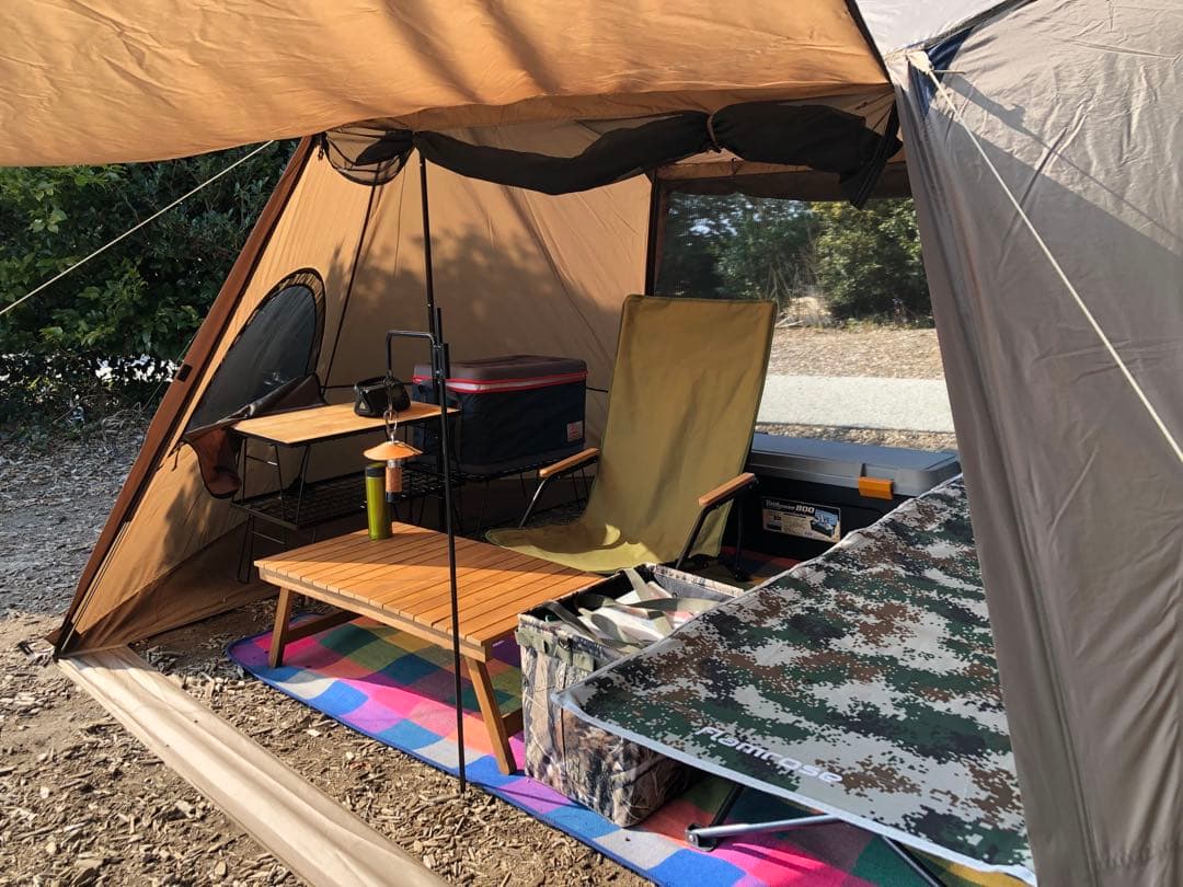 onetigris キャンプテント タープ付き　ソロキャンプ
