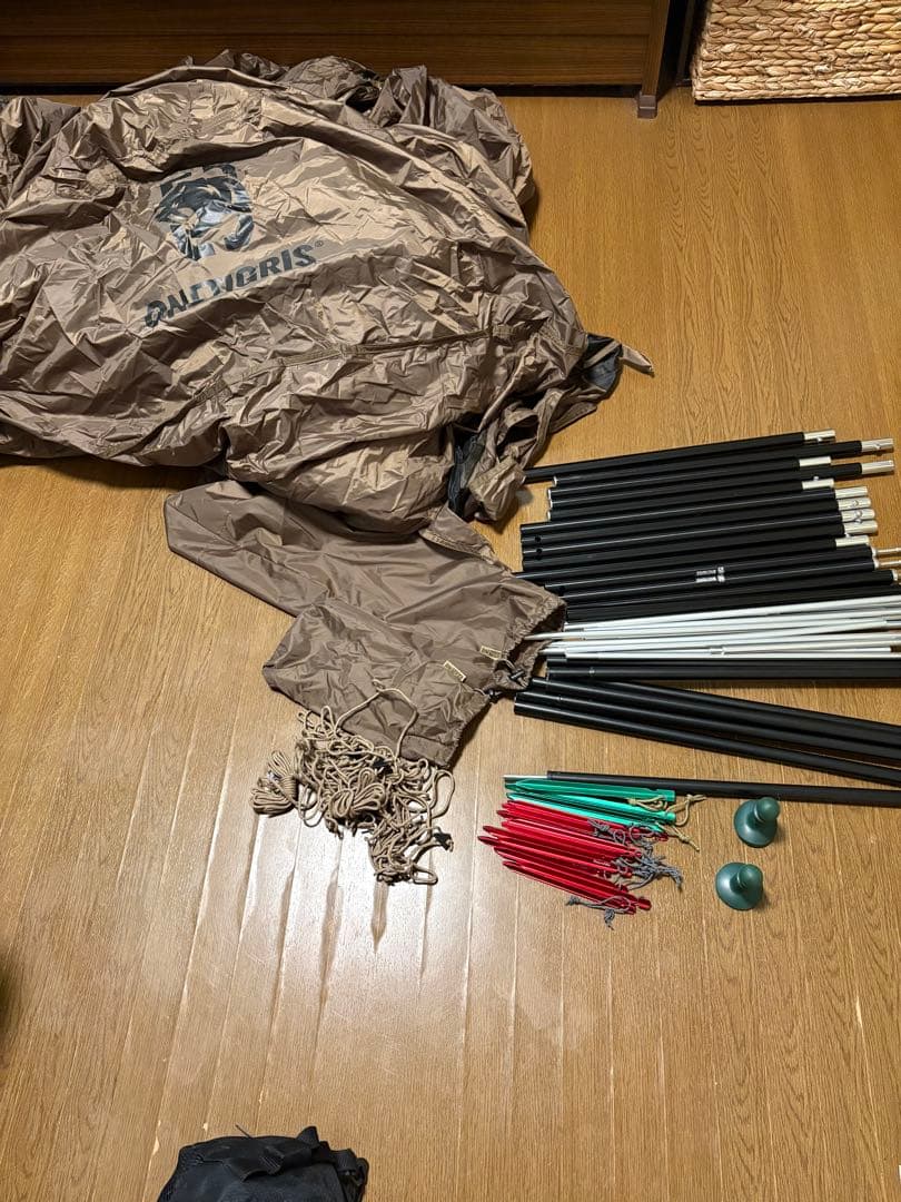 onetigris キャンプテント タープ付き　ソロキャンプ