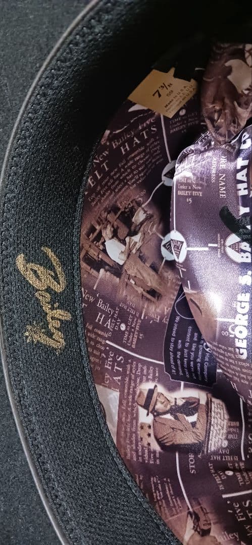 美品 ベイリー ウエスタンハット 59cm USA 7 3/8 2X