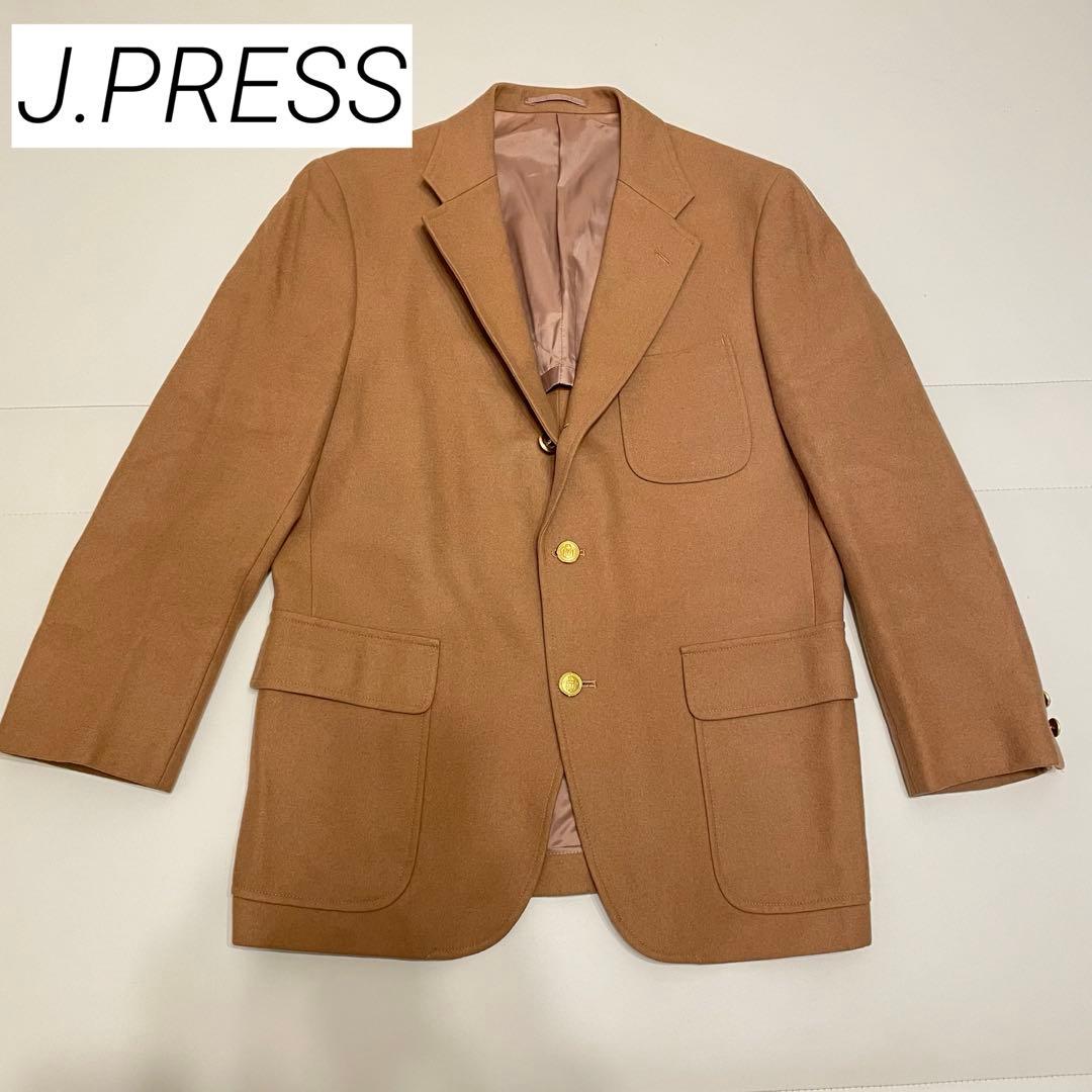 美品　J.PRESS ジェイプレス テーラードジャケット キャメル　金ボタン