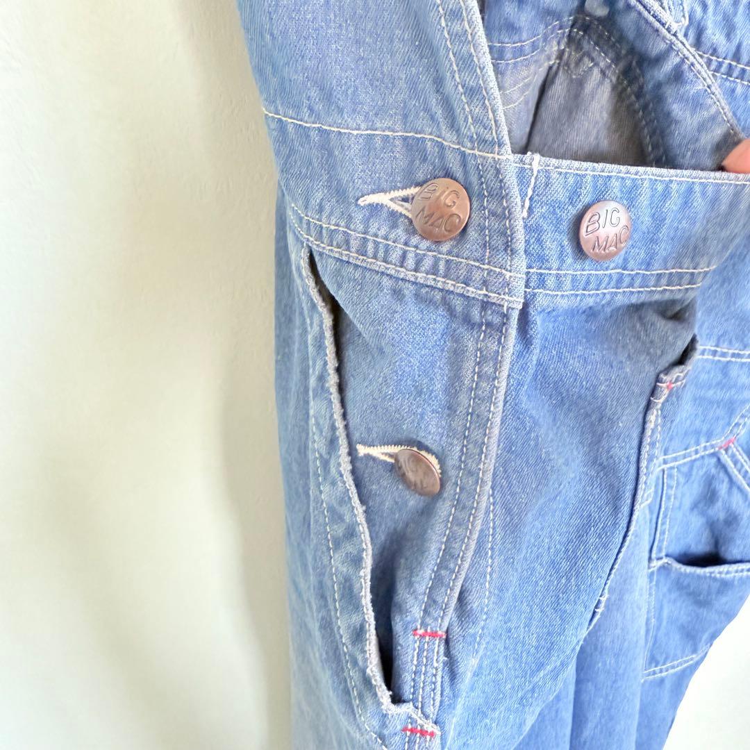 ビンテージ BIGMAC ビックマック オーバーオール カバーオール デニム M
