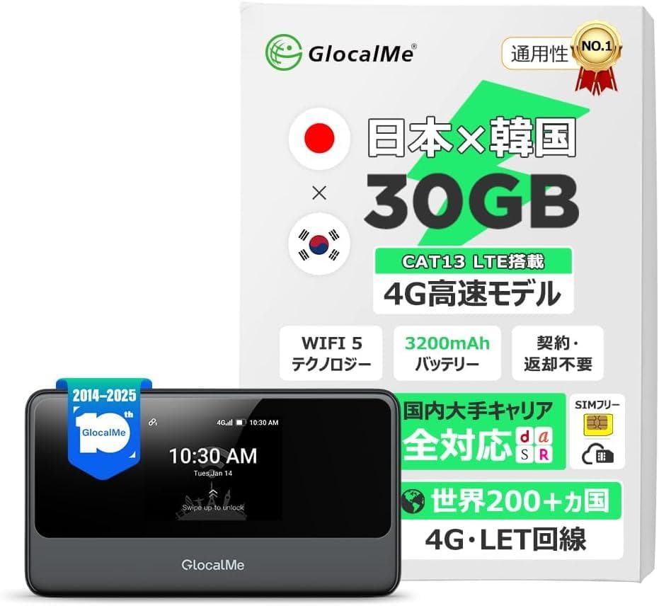MeowGo G40 Pro 4G対応 ポケットWiFi モバイルルーター