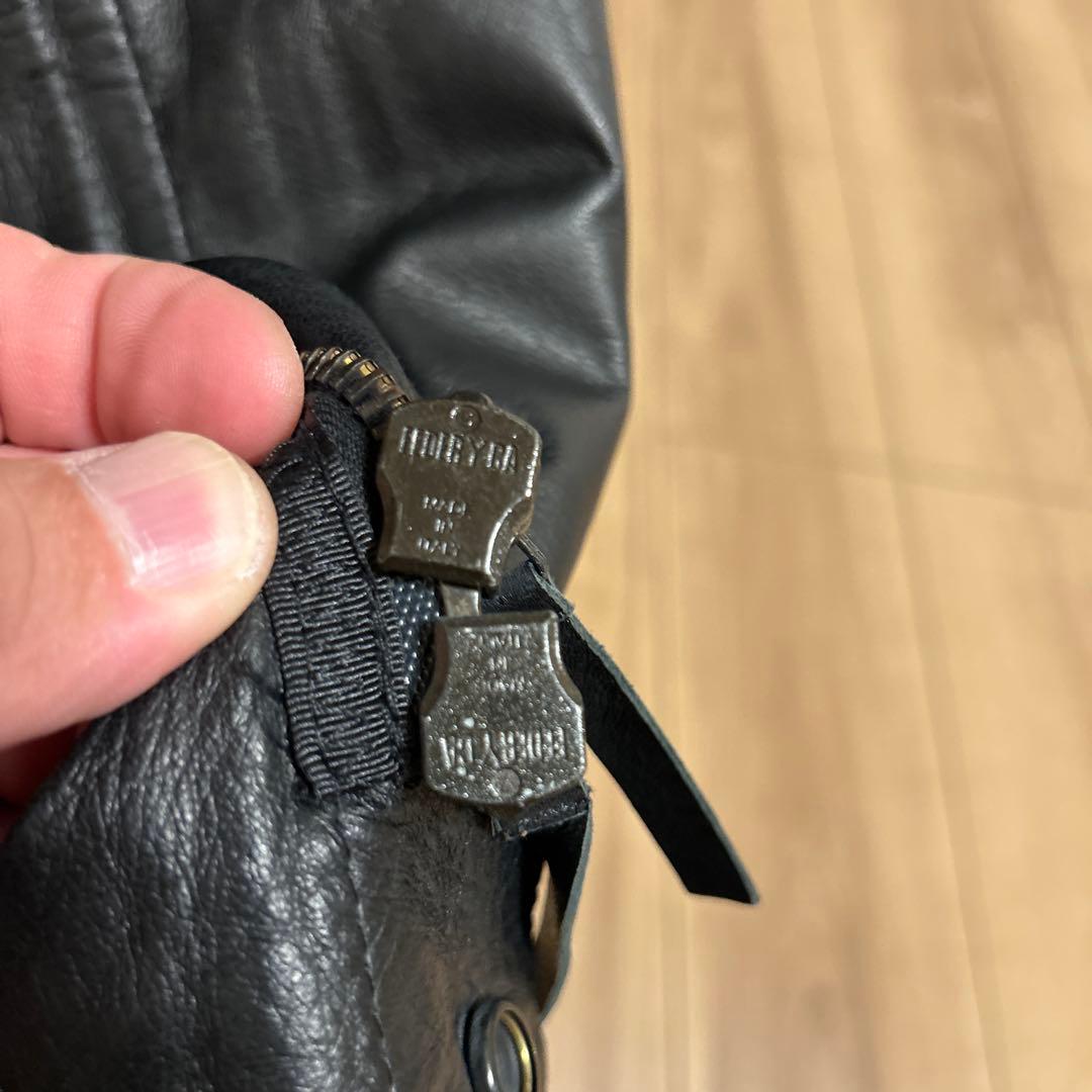 EMPORIO ARMANI レザージャケット・ブルゾン/54/羊革/ブラック/