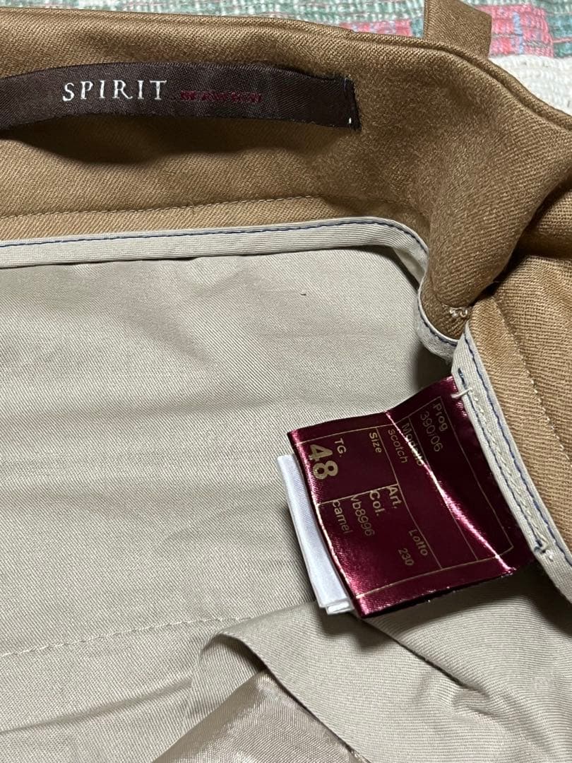 ベルウィッチ BERWICH ２プリーツ ブラウン サイドアジャスターパンツ48