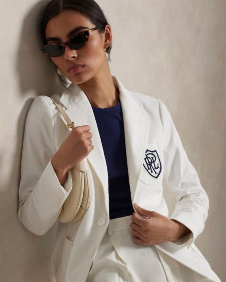 ✨未使用タグ付き✨ラルフローレン　ロゴクレスト コットン ジャージー ブレザー