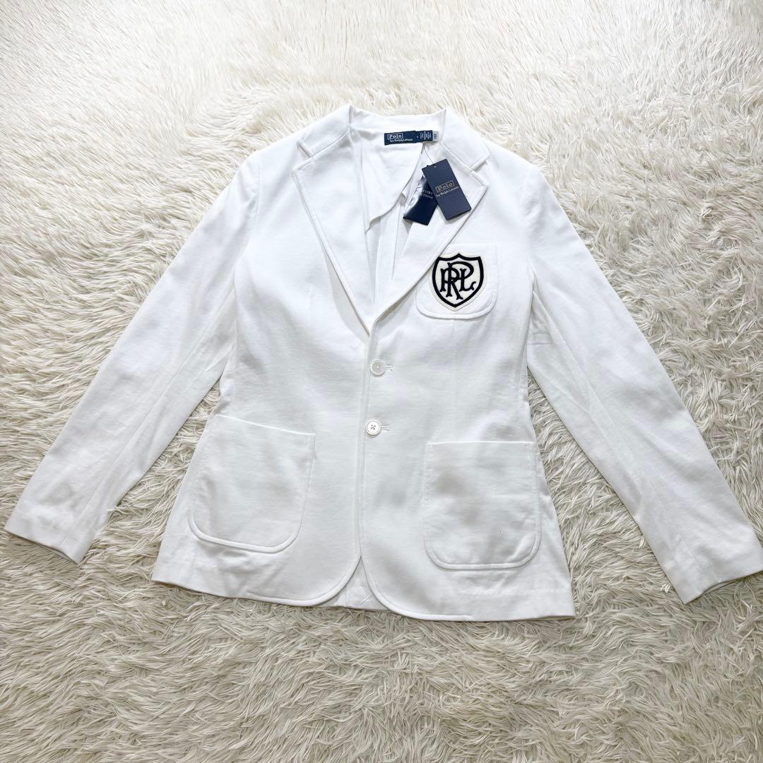 ✨未使用タグ付き✨ラルフローレン　ロゴクレスト コットン ジャージー ブレザー