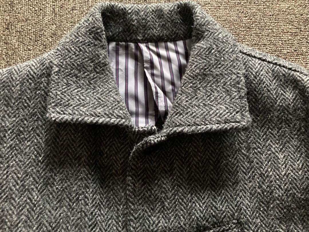 モヒート ハリスツイード ヘリンボーン ジャケット カバーオール 日本製