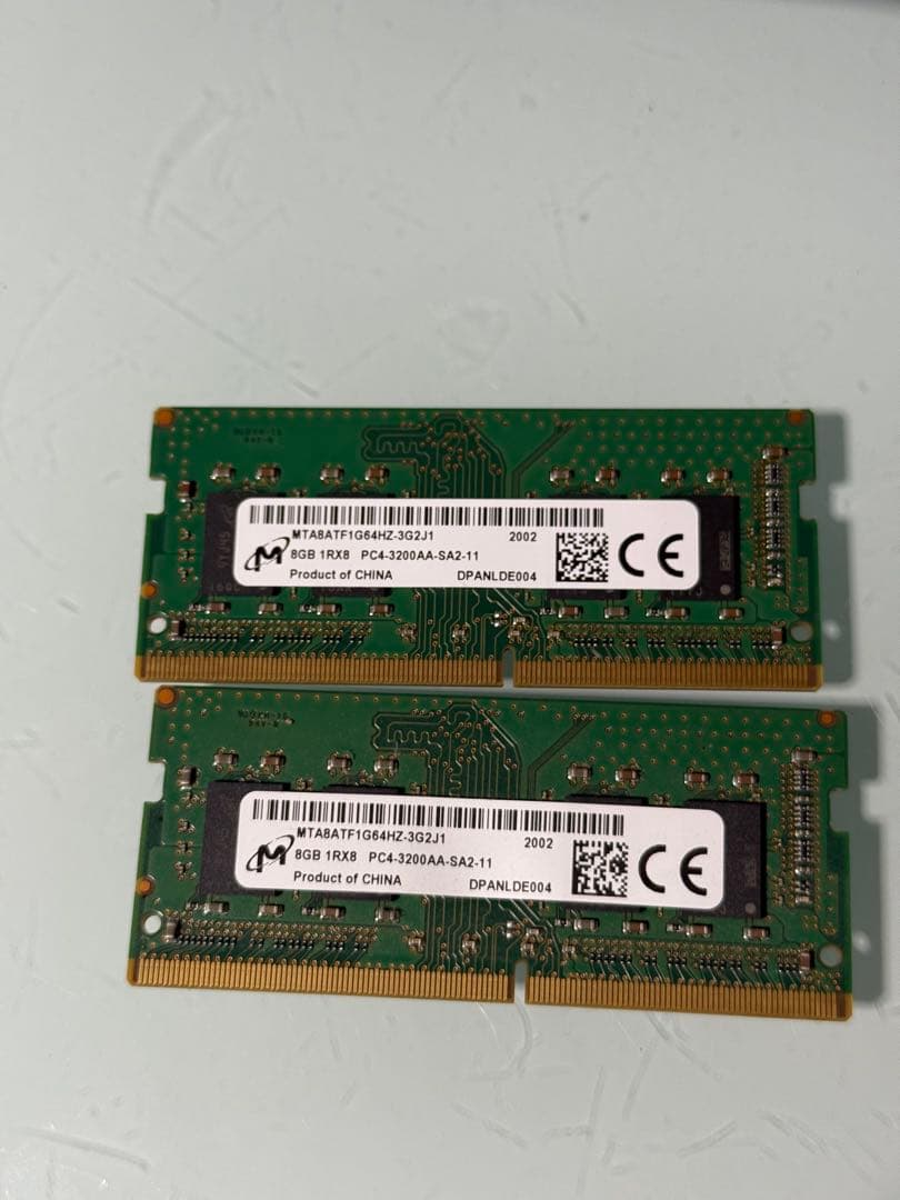 8GB DDR4 メモリー PC3-12800 2枚セット