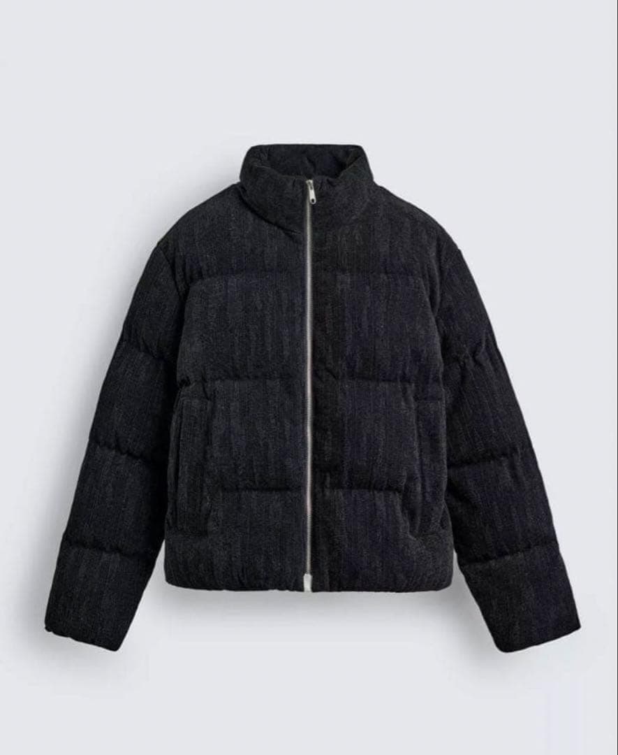 きむたく クロップドフィットパフジャケット S