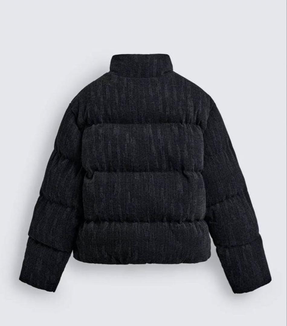 きむたく クロップドフィットパフジャケット S