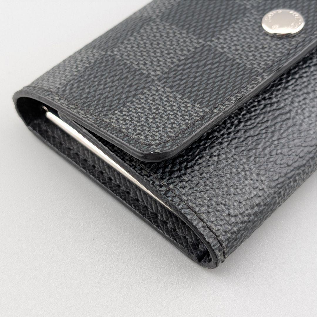 【美品】ルイヴィトン ダミエ グラフィット ミュルティクレ6 キーケース