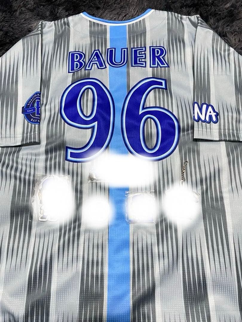 パ*輩様 横浜ベイスターズ バウアー ユニフォーム BAUER 96 交流戦 L