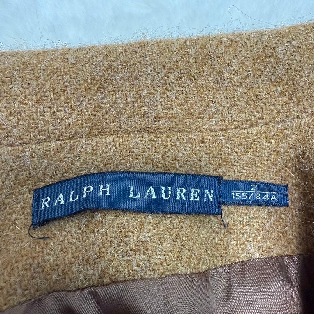 【極美品】　ラルフローレン　ジャケット　アルパカ混　1B キャメル　M