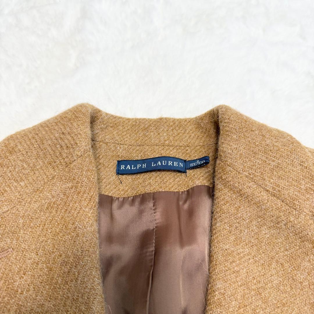 【極美品】　ラルフローレン　ジャケット　アルパカ混　1B キャメル　M