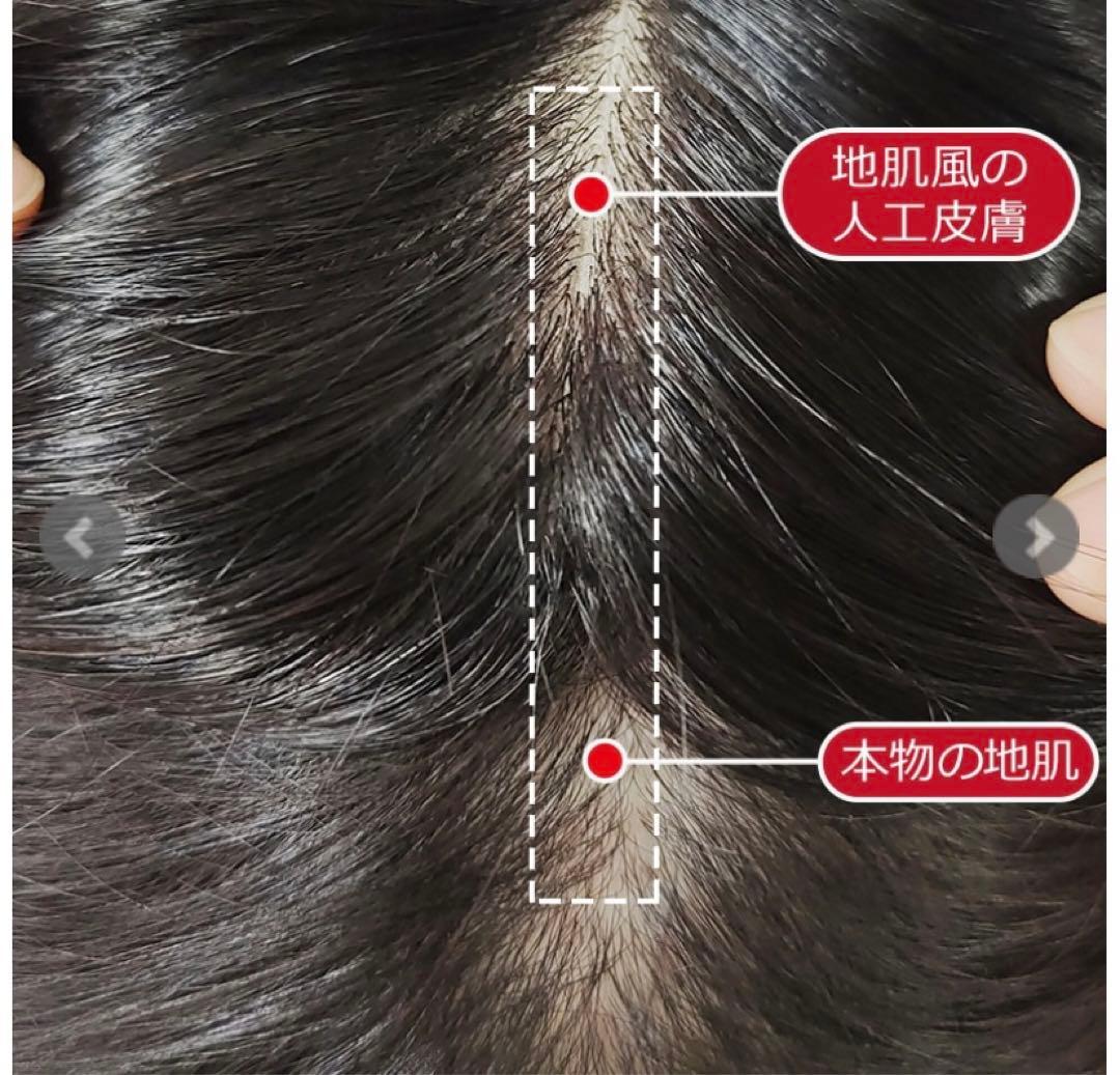 私元気・部分ウィッグ・12×8・ブラック・長さミディアム25センチ【試着のみ】