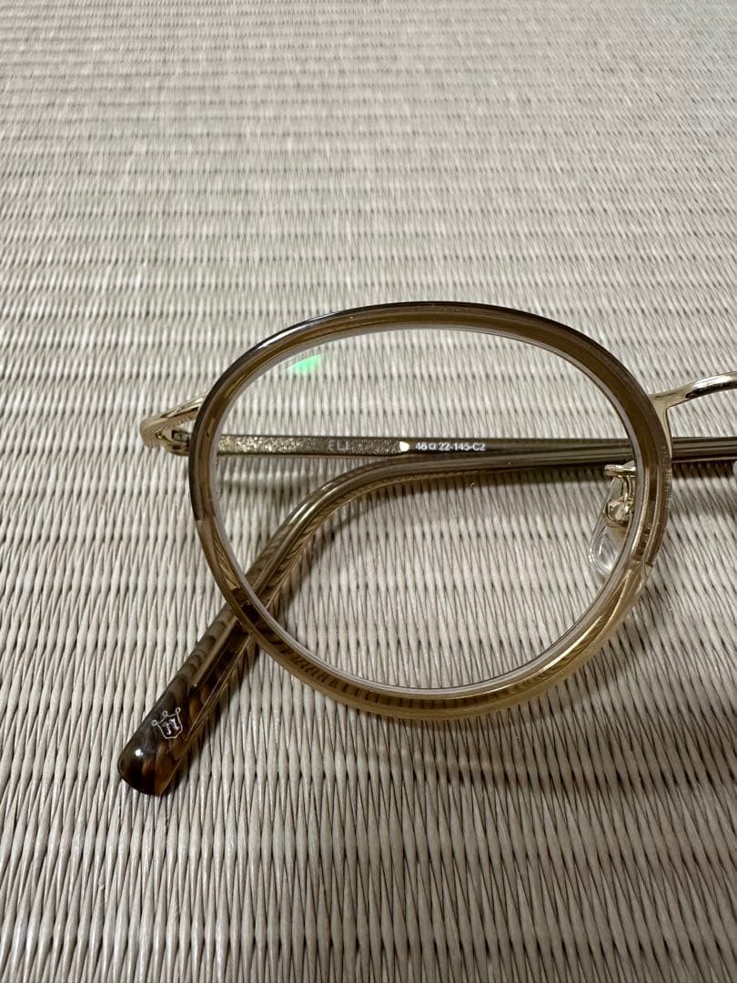 NEW. メガネ　眼鏡　ERI C2 clear brown