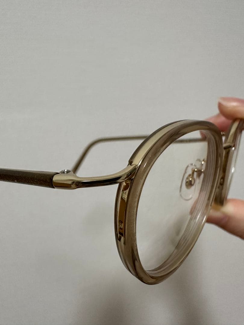NEW. メガネ　眼鏡　ERI C2 clear brown