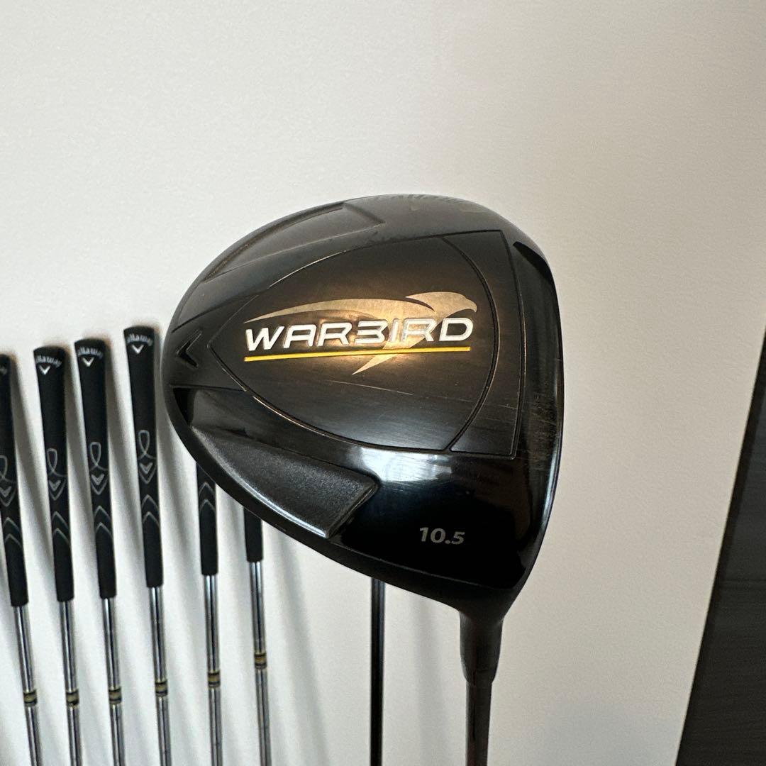 ユウ‼️現行型キャロウェイ メンズ用ゴルフセット✨️初心者S右キャディバッグ付