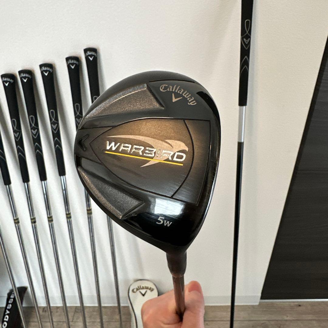 ユウ‼️現行型キャロウェイ メンズ用ゴルフセット✨️初心者S右キャディバッグ付