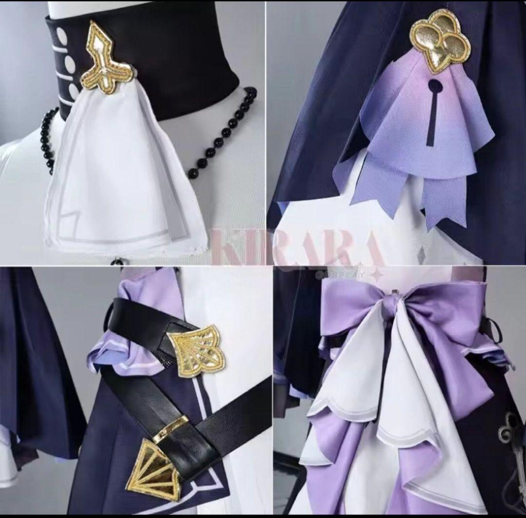 崩壊スターレイル　マダムヘルタ　コスプレ　衣装　XXXLサイズ　ウィッグ靴付