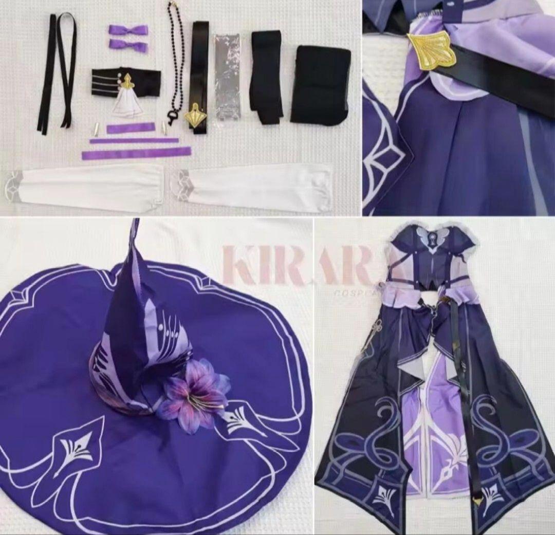 崩壊スターレイル　マダムヘルタ　コスプレ　衣装　XXXLサイズ　ウィッグ靴付