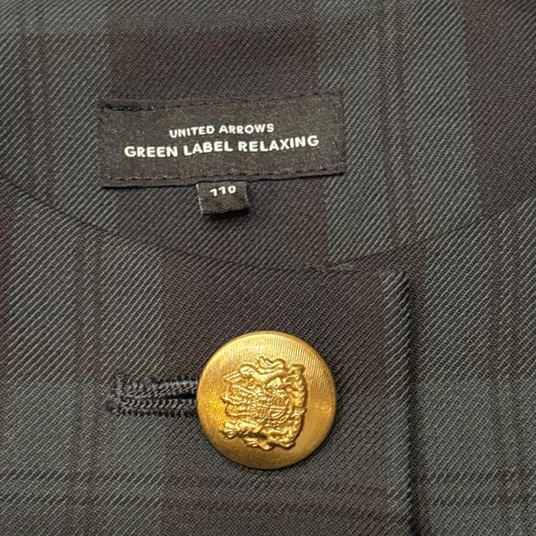 美品　グリーンレーベルリラクシング フォーマル110 ジャケット　ワンピース