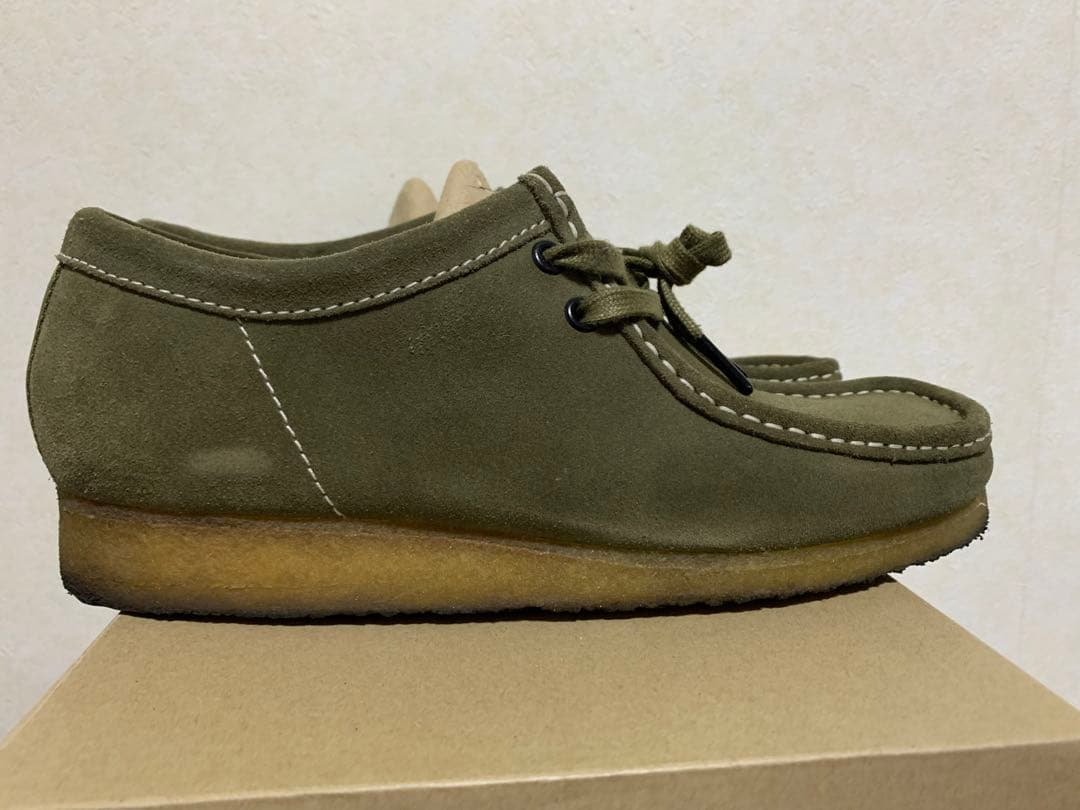 靴 Clarks Wallabee Khaki us 9 1/2